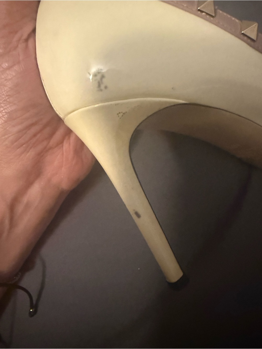 Valentino Studded heels cream size 40.5 - Picture 10 of 10